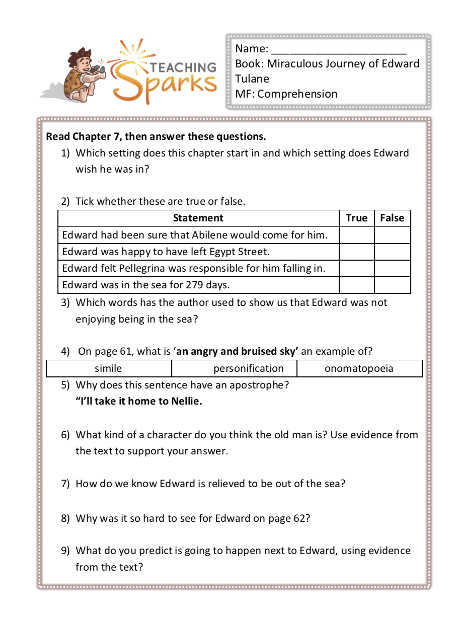 anca's journey comprehension questions