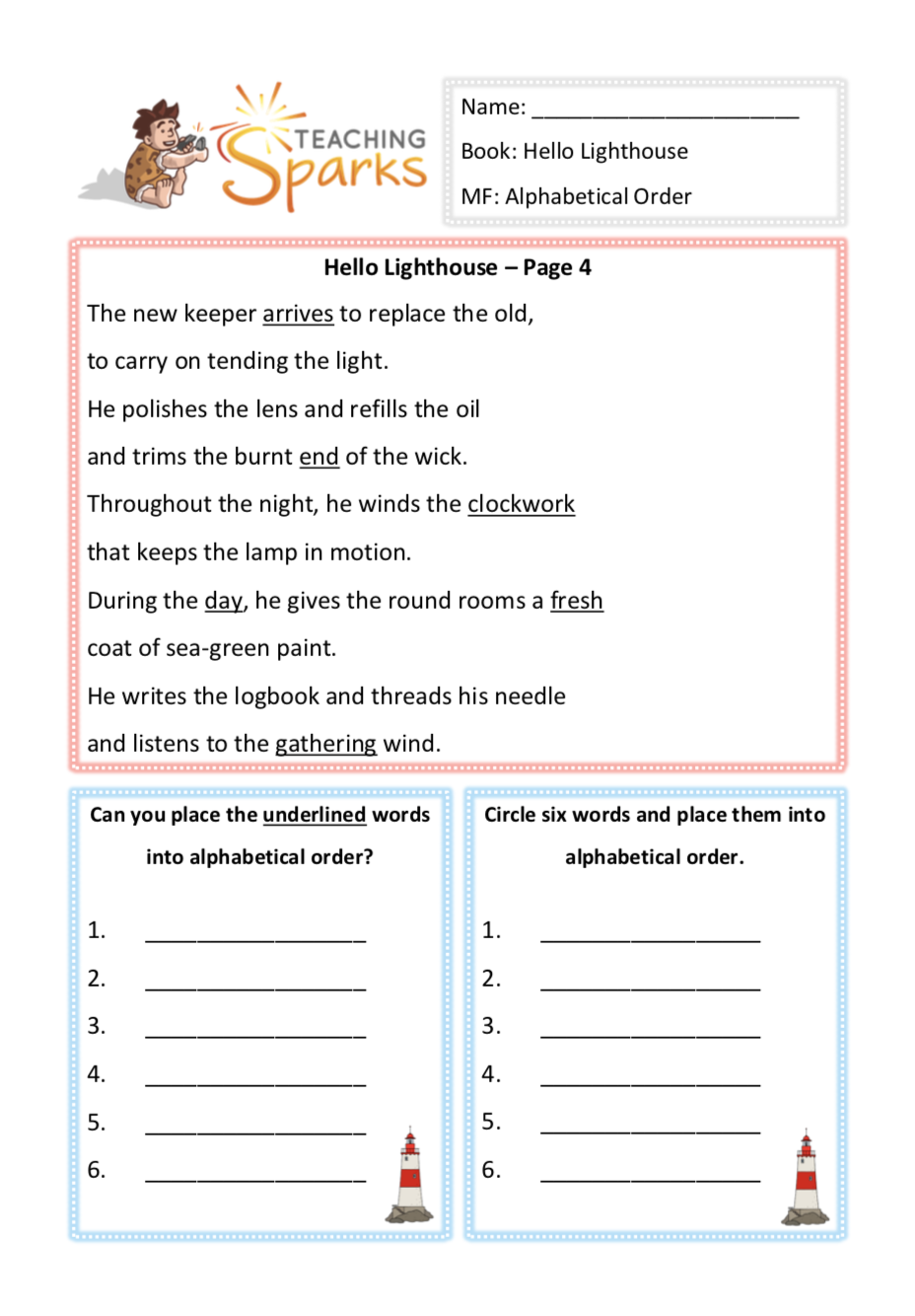 Hello Lighthouse | Guided Reading Resources | KS1 Reading Resources