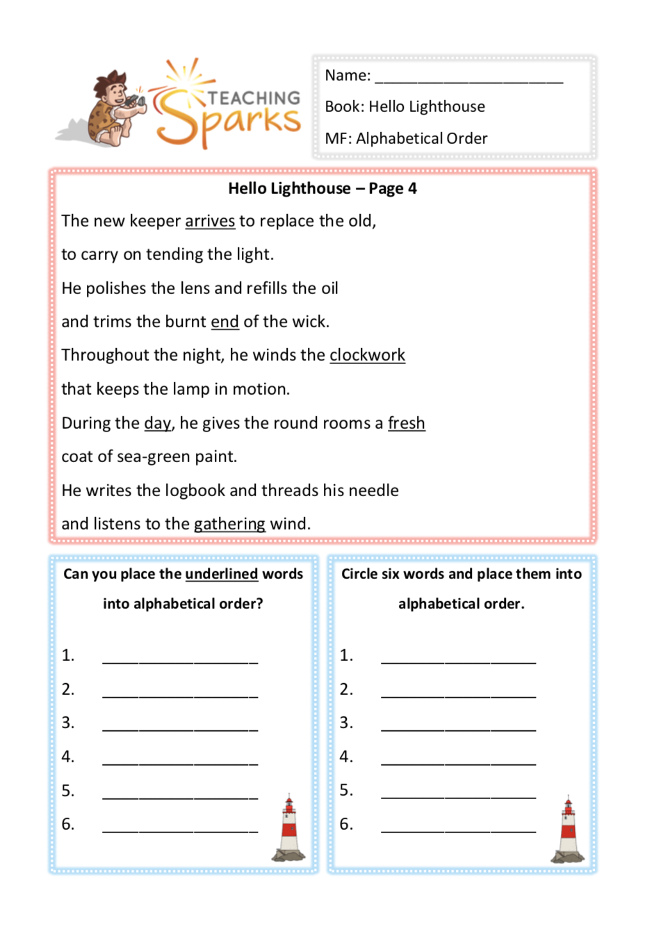 Hello Lighthouse | Guided Reading Resources | KS1 Reading Resources Hello Lighthouse | Guided Reading Resources | KS1 Reading Resources