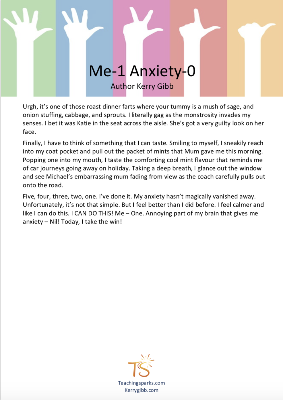 creative writing stories about anxiety