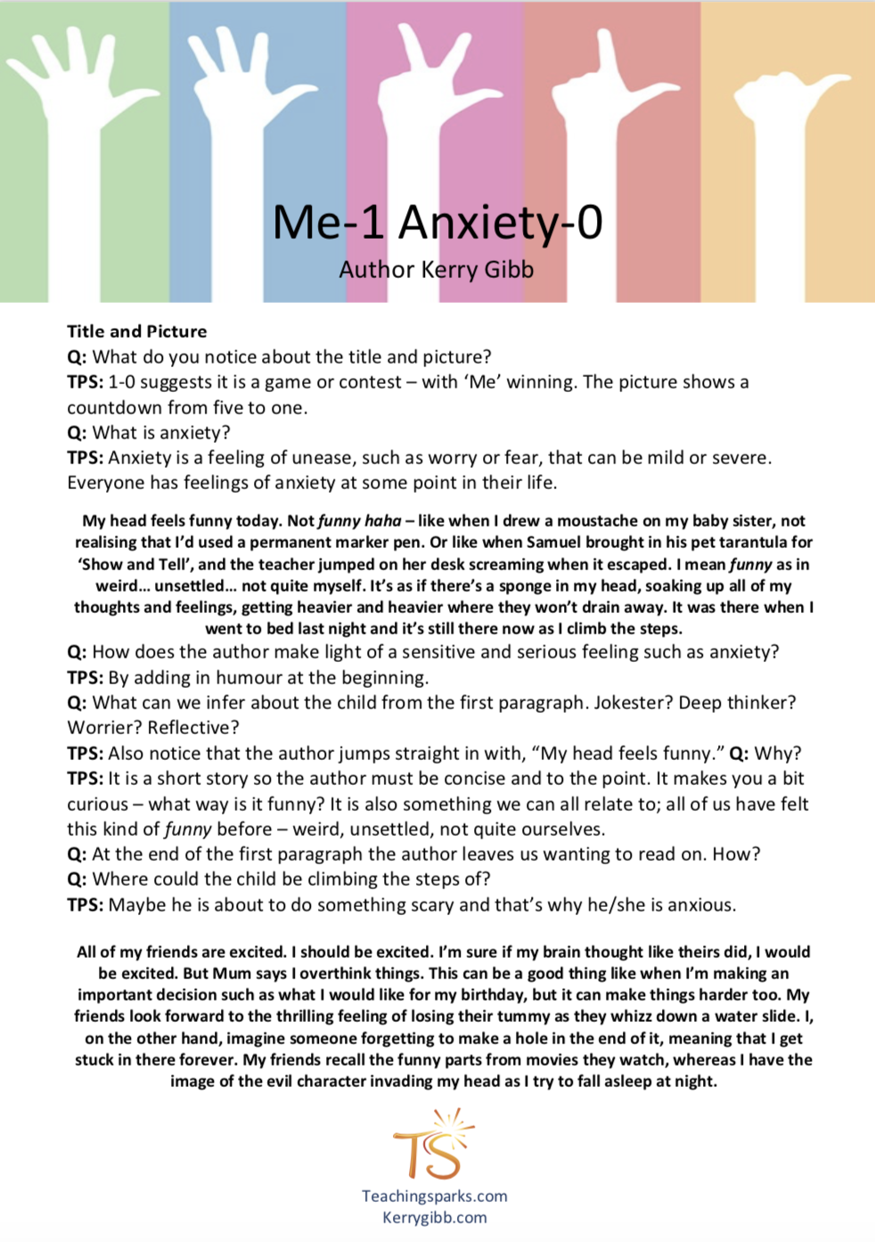 creative writing stories about anxiety