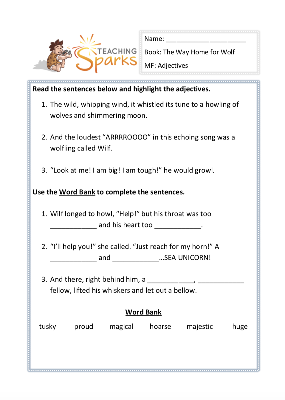 the-way-home-for-wolf-reading-resources-comprehension-activities-ks1
