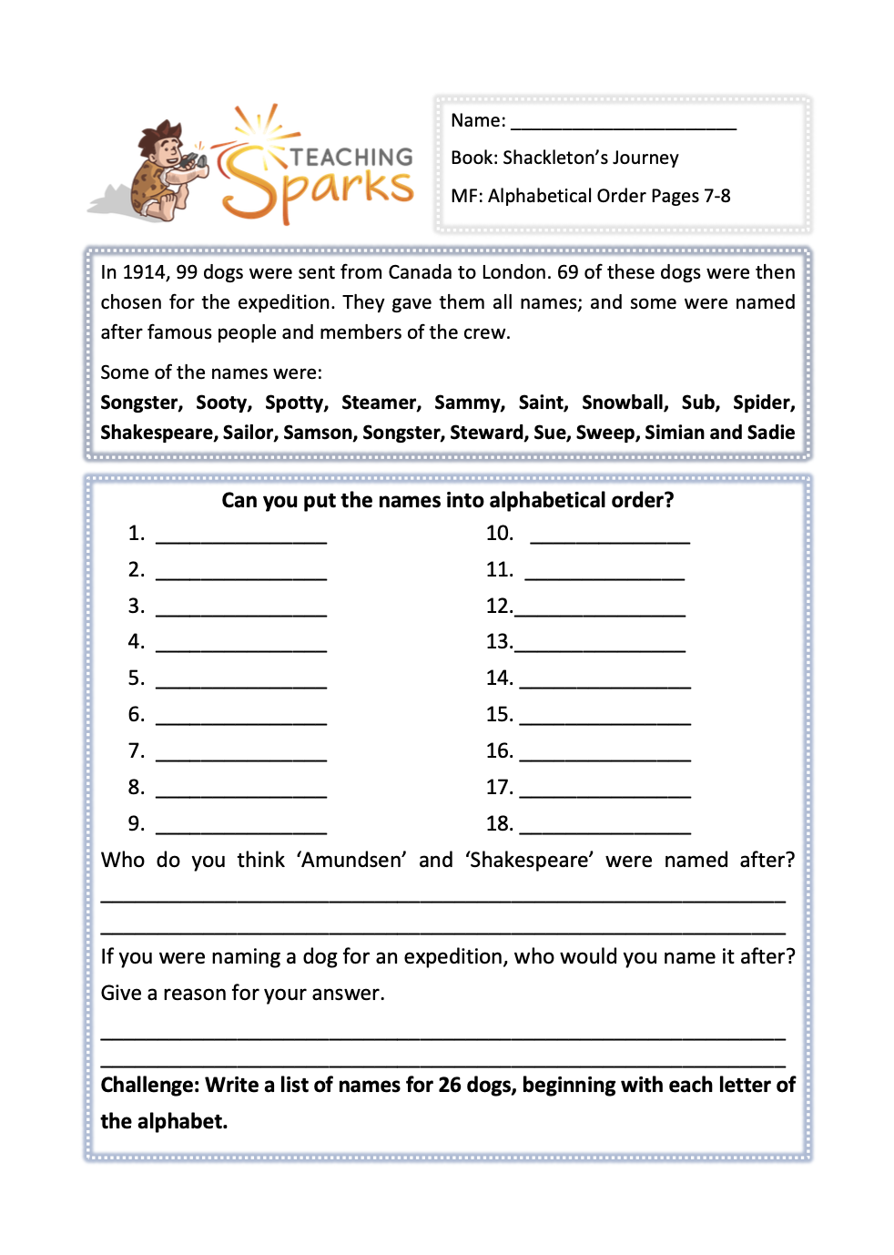 shackleton's journey guided reading planning